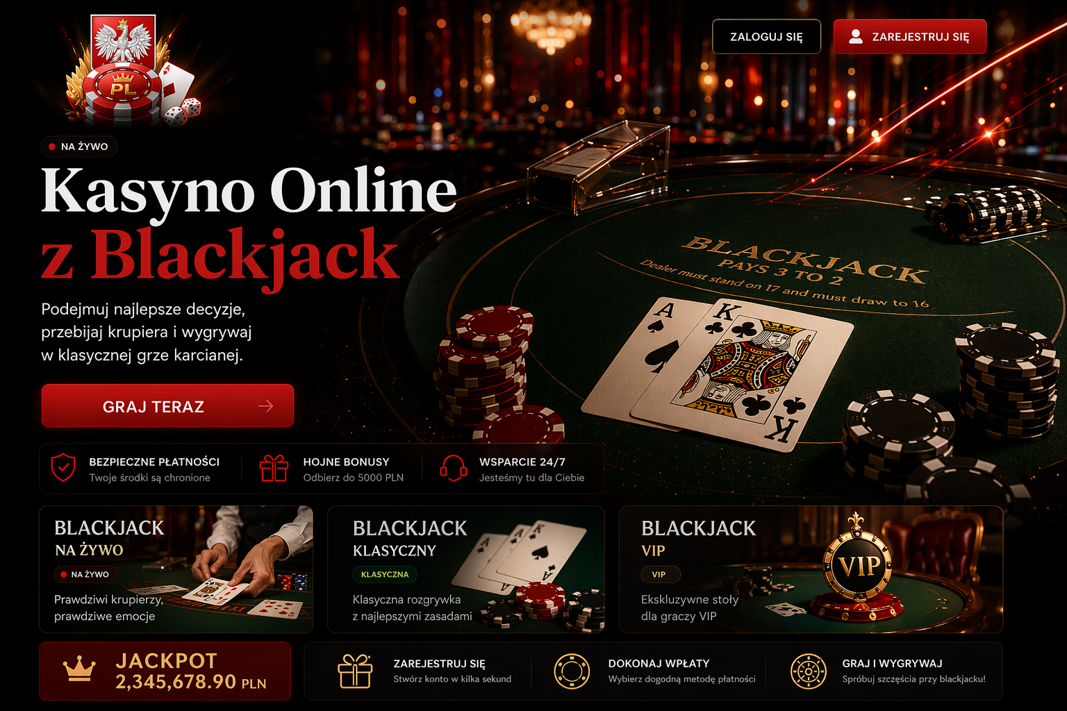 Kasyno Online z Blackjack