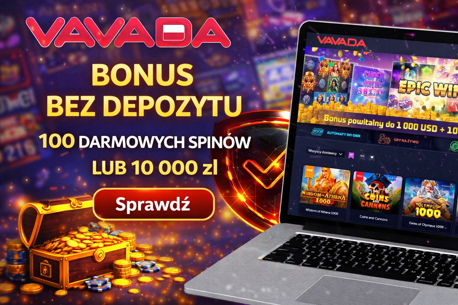 Vavada Casino bonus bez depozytu